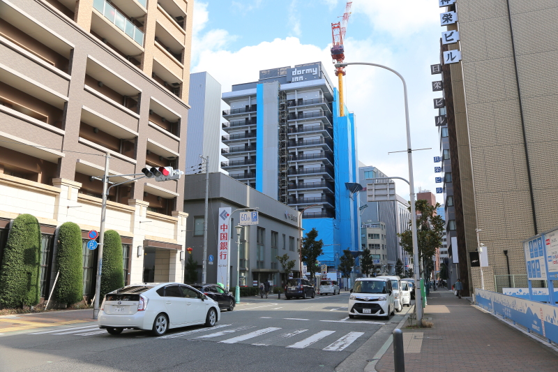 ドーミーイン神戸元町新築工事 西面も姿を現し始めた こべるん 変化していく神戸